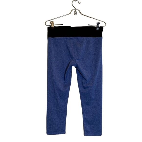 RBX Women's Cropped Activewear Leggings in Purple/Black - Size M - Picture 2 of 3